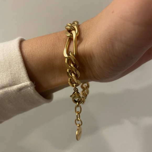 Dior Gold Tone CD Logo Bracelet Like New - Picture 4 of 16